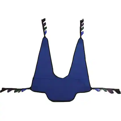 Front. Invacare - Polyester Transport Sling for Patient Lifts, Extra Large Size (R136) - Blue.