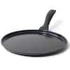 Front. Alva - Alva Energy 11-inch Ceramic Nonstick Crepe Pan - Black.