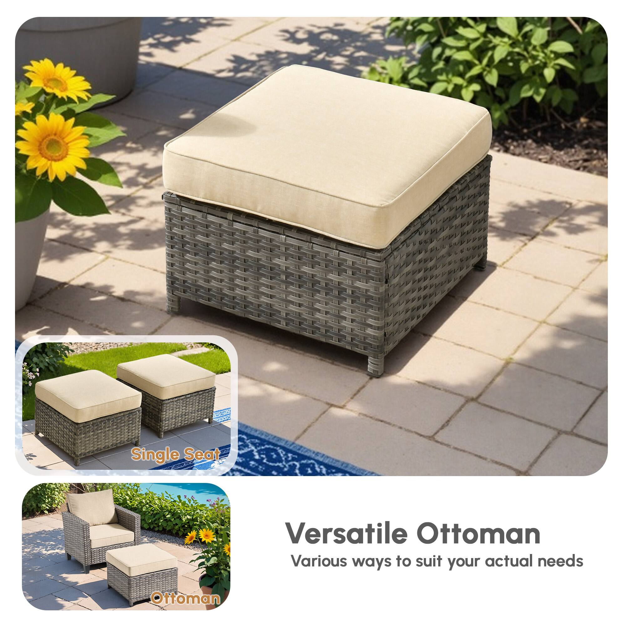 Versatile Ottoman  
Various ways to suit your actual needs  

Single Seat  
Ottoman