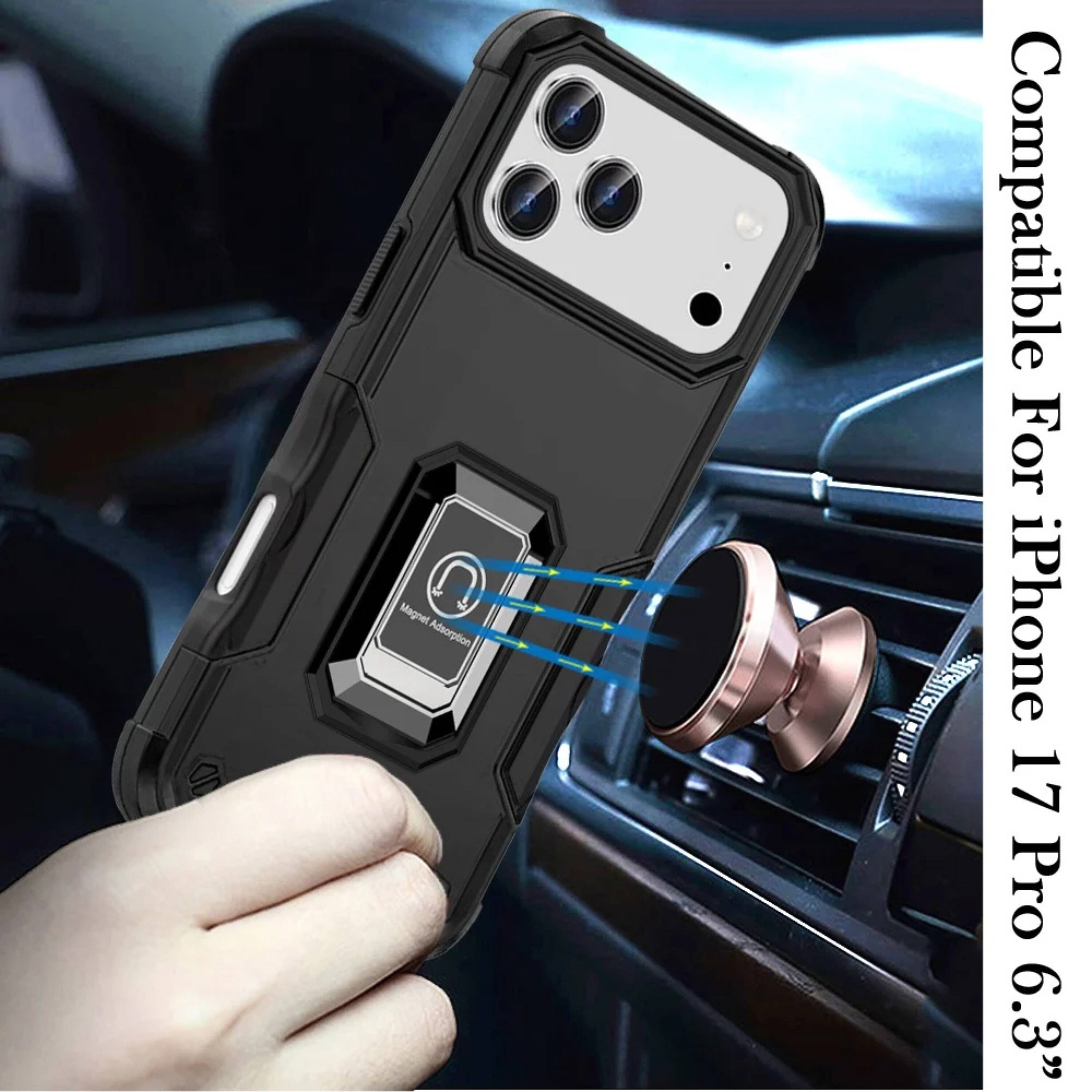 Magnet Adsorption  
Compatible For iPhone 17 Pro 6.3"