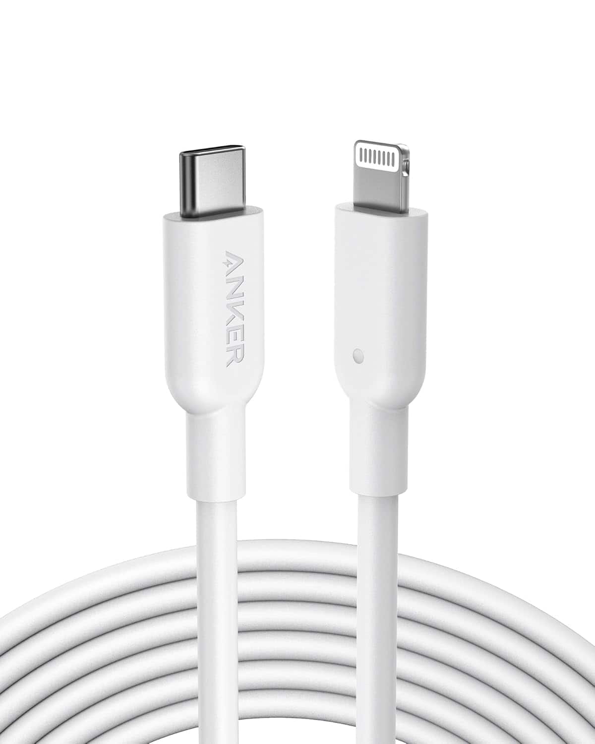 Anker - USB C to Lightning Cable (10ft) - White