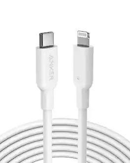 Anker - USB C to Lightning Cable (10ft) - White