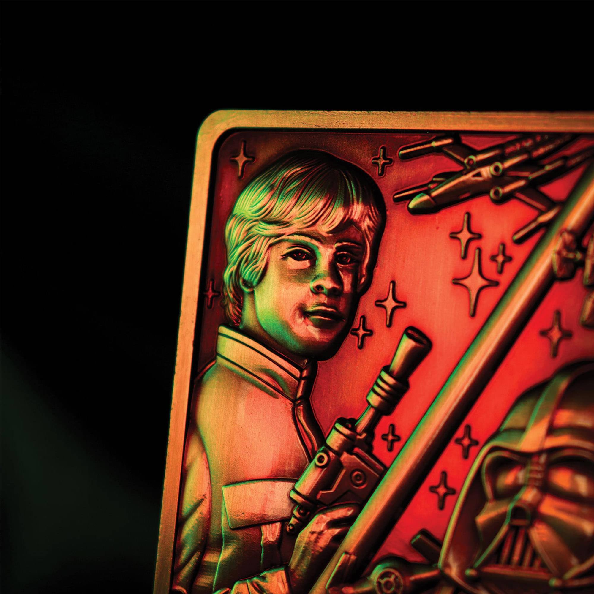 Alt View 4. Star Wars - Star Wars Episode V: The Empire Strikes Back Luke and Vader Replica Ingot - Silver.