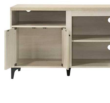 Alt View 1. APRILSOUL - 70 Inch W Oak Finish 4-Door TV Stand - Oak.