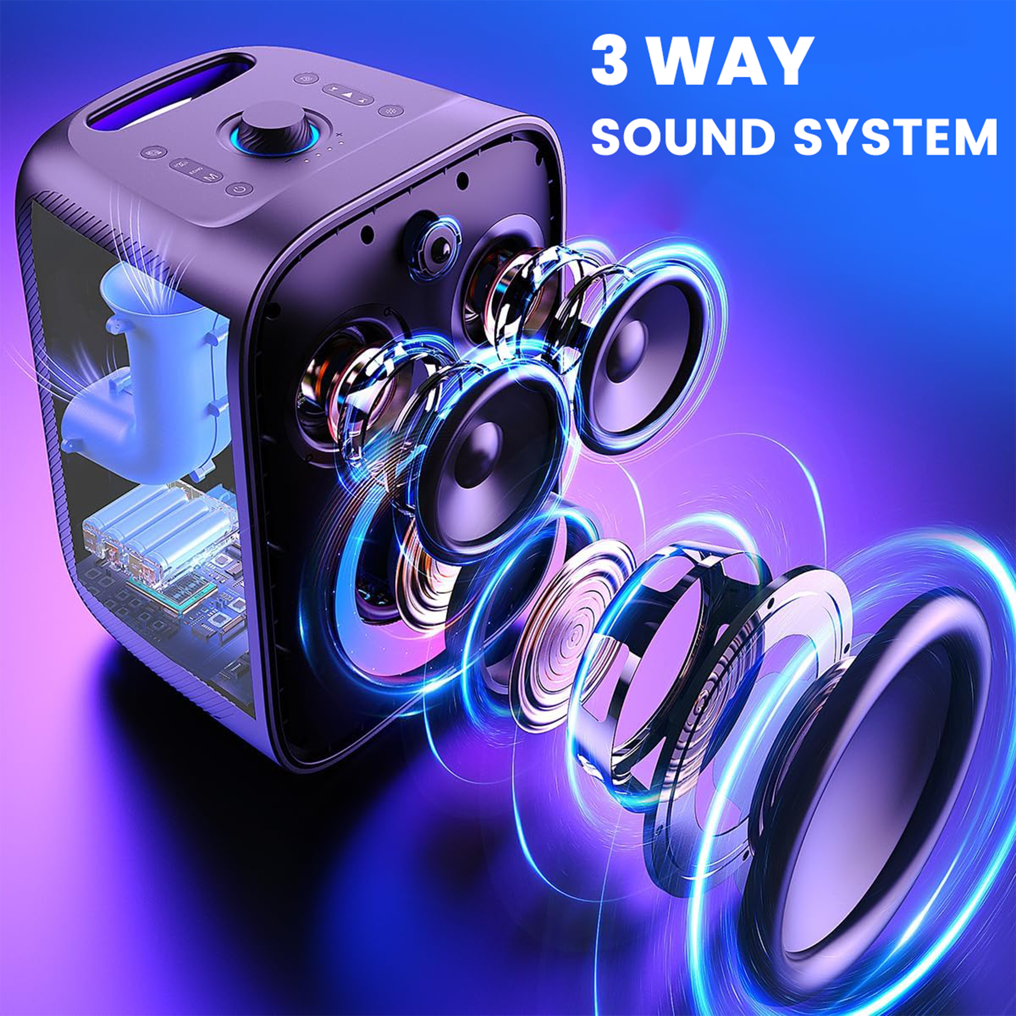 3 WAY SOUND SYSTEM
