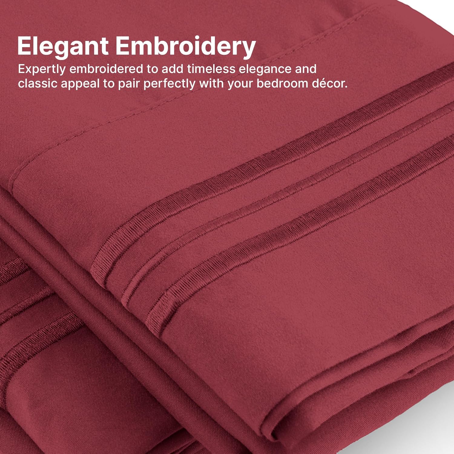 Elegant Embroidery

Expertly embroidered to add timeless elegance and classic appeal to pair perfectly with your bedroom décor.