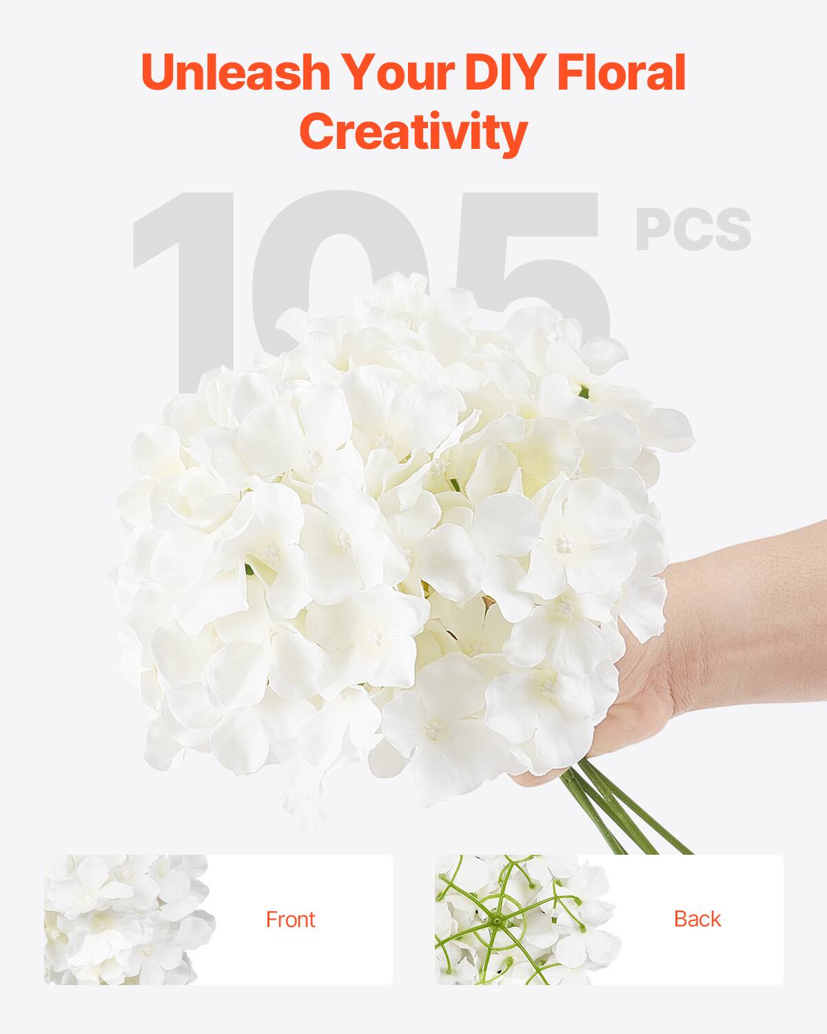 Unleash Your DIY Floral Creativity 105 PCS Front Back