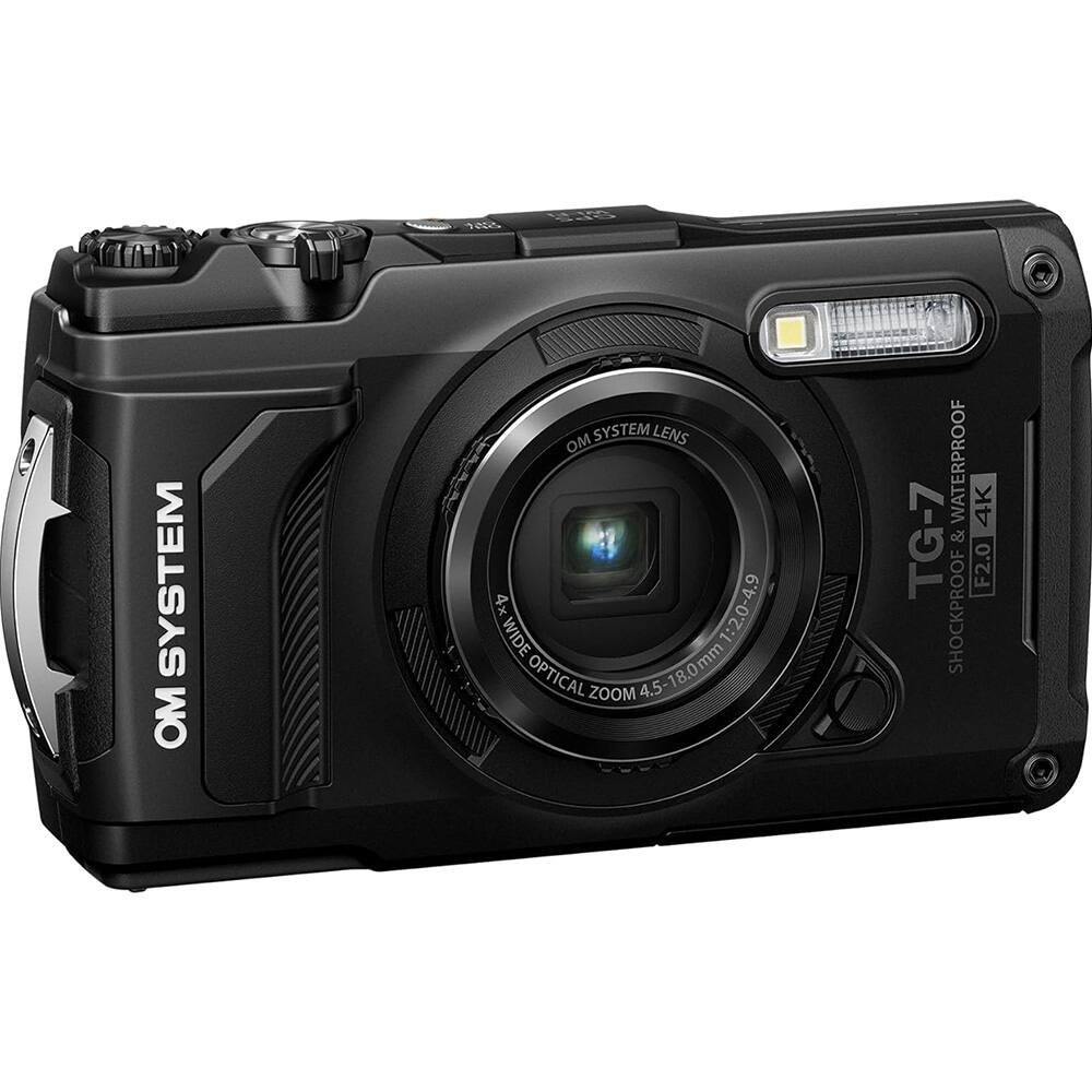 SYSTEM OM SYSTEM LENS M AA 4x 1:2.0-4.9 WIDE OPTICAL ZOOM 4.5-18.0mm 4.5 WATERPROOF 4K TG-7 & F2.0 SHOCKPROOF