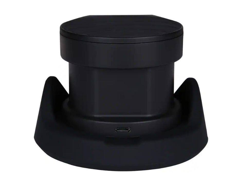 Back. AT&T - AT&T Power Drum Wireless Charger & Apple Watch Power Bank | Color: Black - Black.