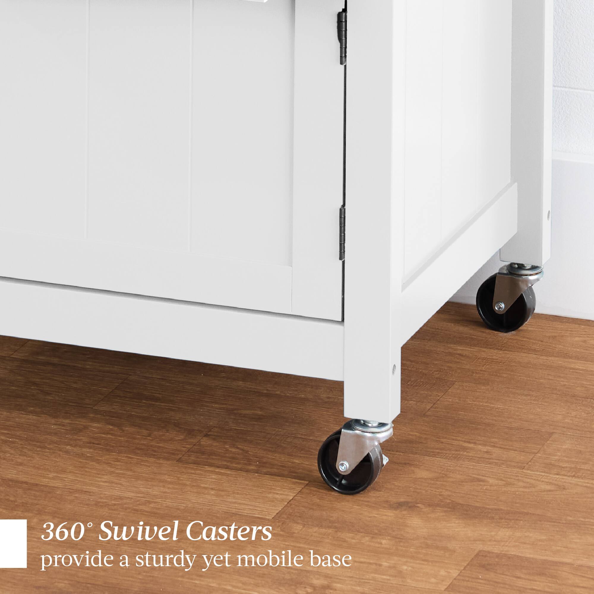 360° Swivel Casters provide a sturdy yet mobile base