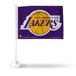 Rico Industries - Los Angeles Lakers NBA 11X14 Window Mount 2-Sided Car Flag - Multi
