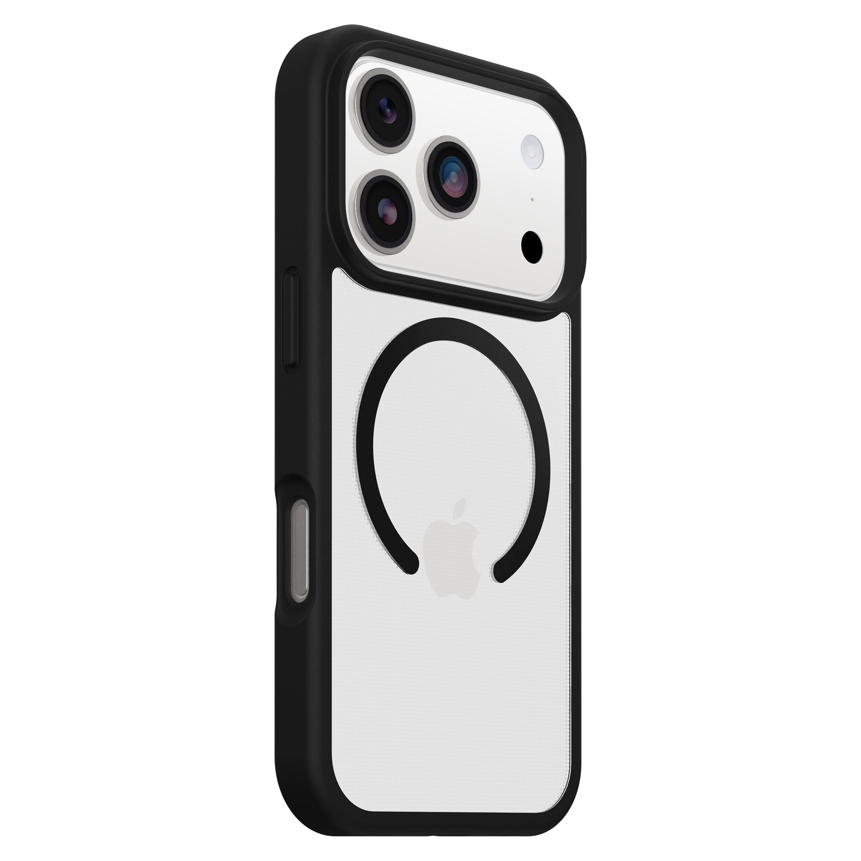 Left. OtterBox - Profile Series Magnet Hard Shell for Apple iPhone 17 Pro - Black.
