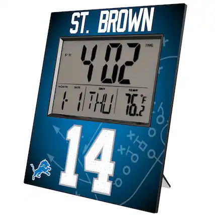 ST. BROWN
TIME 4:02 PM
MONTH 11 DATE 1 DAY THU TEMP 76°F
14