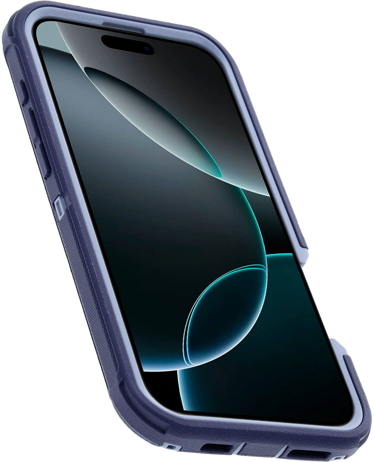 Left. OtterBox - Defender Series Pro Hard Shell for MagSafe for Apple iPhone 16 Pro Max - Denver Dusk.