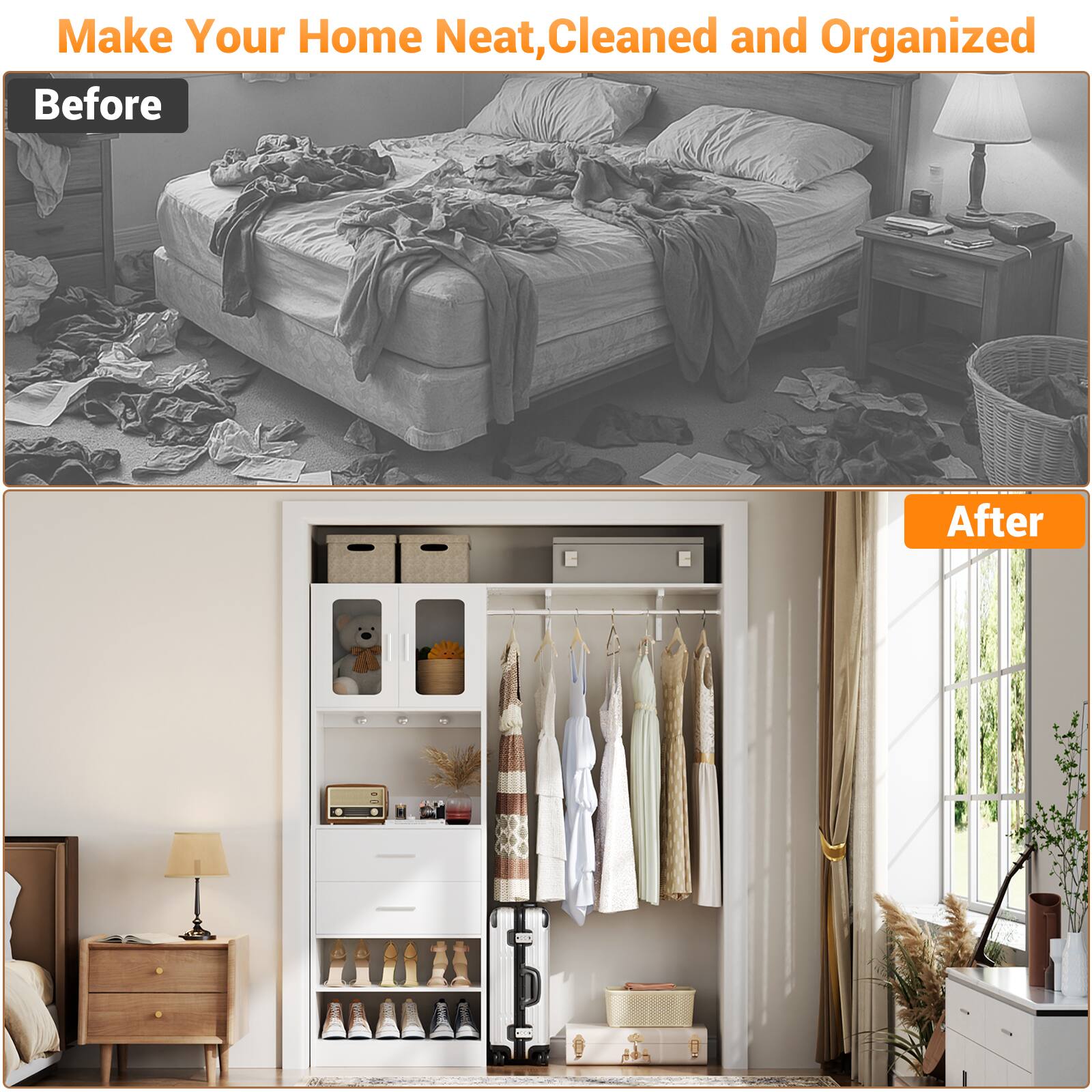 Make Your Home Neat, Cleaned and Organized

Before

After