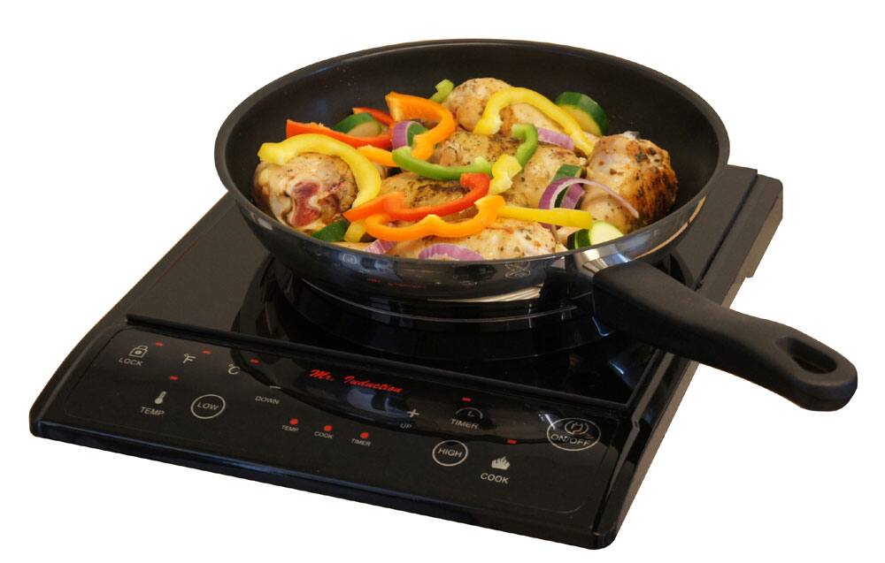 6 LOCK TEMP F t M. Induction DOWN LOW + TEMP UP COOK TIMER L TIMER HIGH COOK ON/OFF