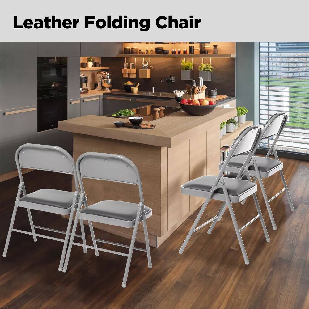 Leather Folding Chair