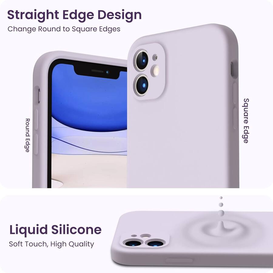 Case Ip11 Ornarto Designed for iPhone 11 Case 6.1“, Liquid Silicone Protective ...