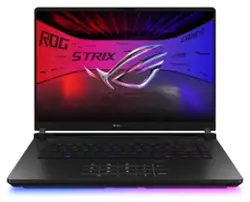 ASUS - ROG Strix SCAR 16 16" 2.5K 240Hz Gaming Laptop - Intel Core Ultra 9 HX - 32GB RAM - NVIDIA GeForce RTX 5090 - 2TB SSD - Off Black - Front_Zoom