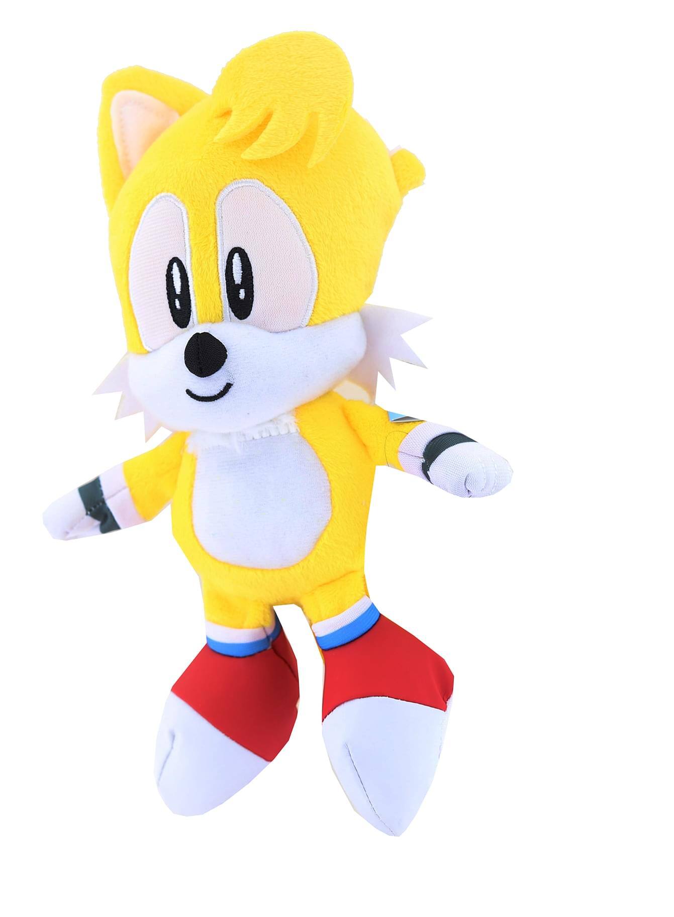 Front. Jakks Pacific - Sonic The Hedgehog 9 Inch Plush | Tails - Yellow.