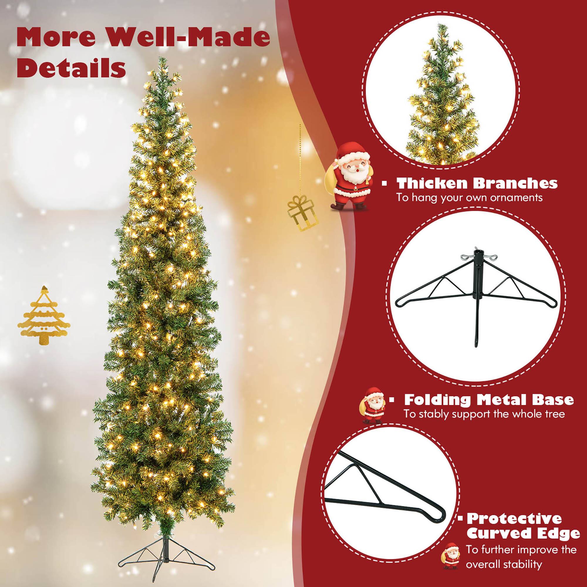 More Well-Made Details

- Thicken Branches  
  To hang your own ornaments

- Folding Metal Base  
  To stably support the whole tree

- Protective Curved Edge  
  To further improve the overall stability