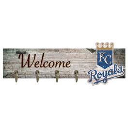 Fan Creations - Kansas City Royals 24" x 6" Mounted Coat Hanger - Multicolor