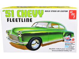 Skill 2 Model Kit 1951 Chevrolet Fleetline 2-in-1 Kit 1/25 Scale Model by AMT - Green