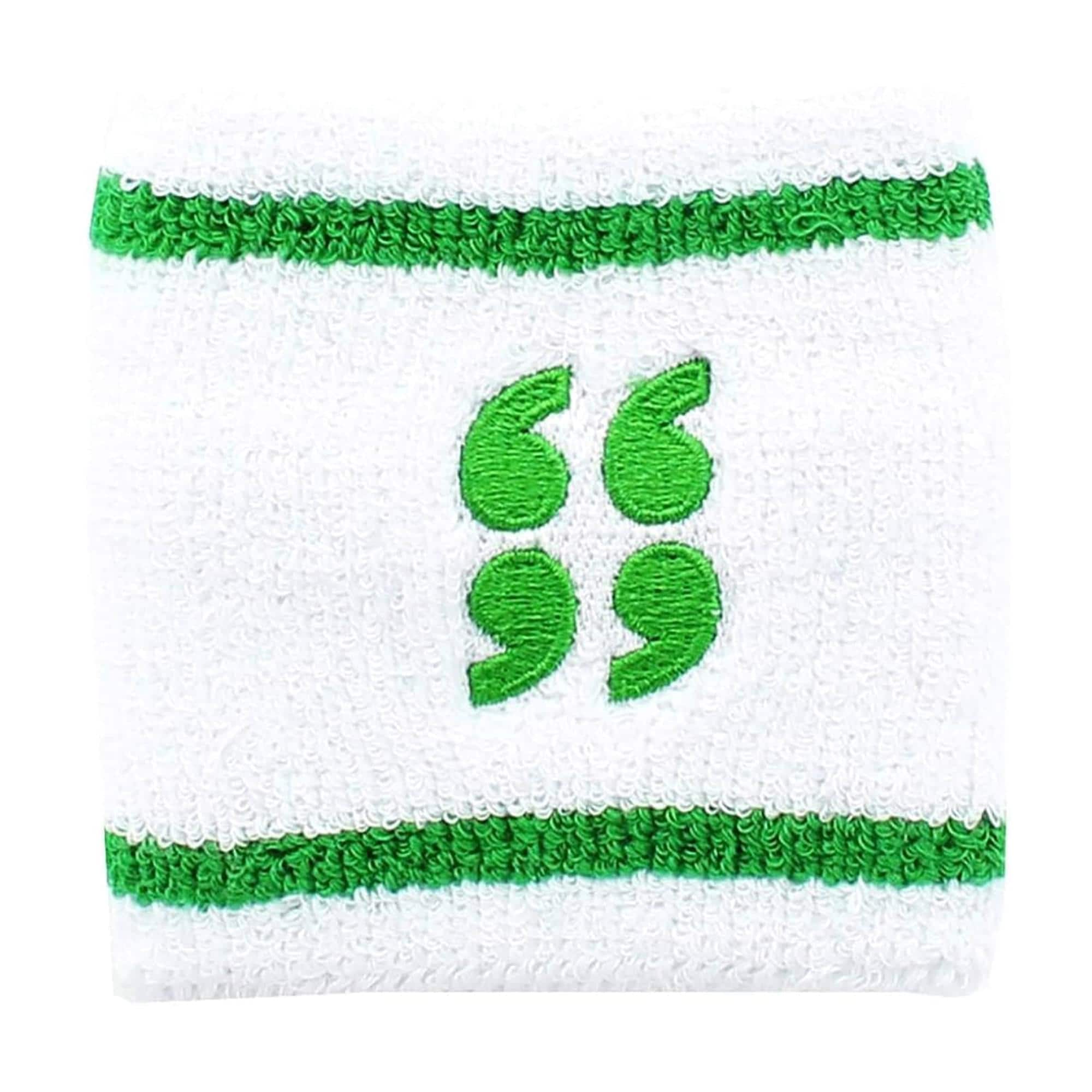 Crowded Coop - Scott Pilgrim White & Green Athletic Wristband - White/Green