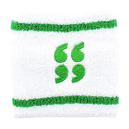 Crowded Coop - Scott Pilgrim White & Green Athletic Wristband - White/Green