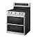 Alt View 5. LG - 30-in 7.3 Cu. Ft. Freestanding Double Oven Elec True Convection Smart Range w/ 5 Elements, Air Fry and UltraHeat 3.2 kW - Stainless Steel.