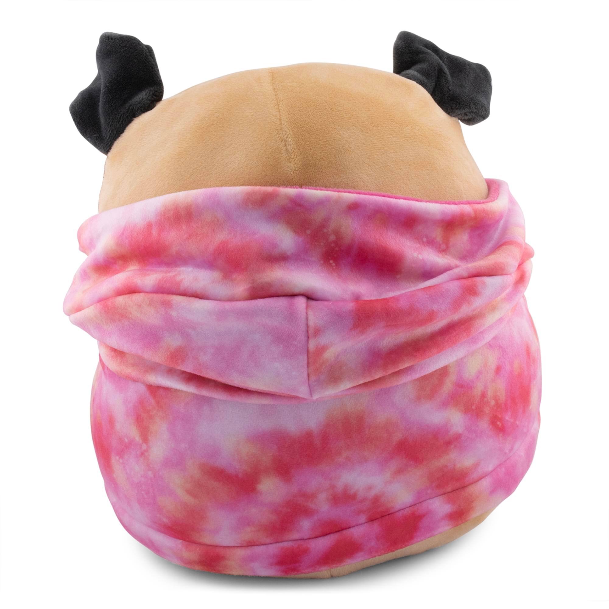 Alt View 3. Kellytoy - Squishmallows Hoodie Squad 8 Inch Plush | Prince The Pug - Multi-Color.