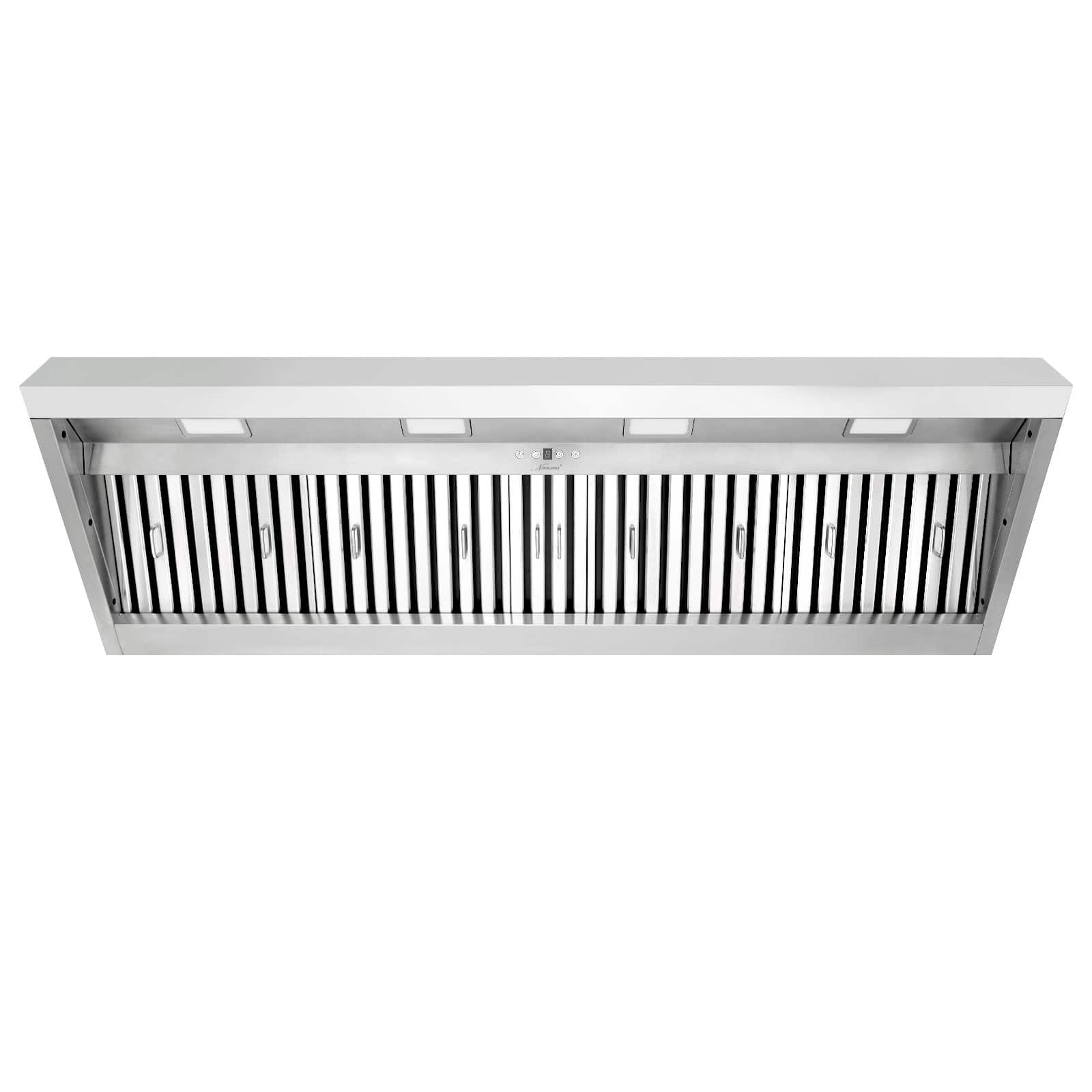 Akicon - 60 inches - Externally Vented - Range Hood Insert - Stainless Steel