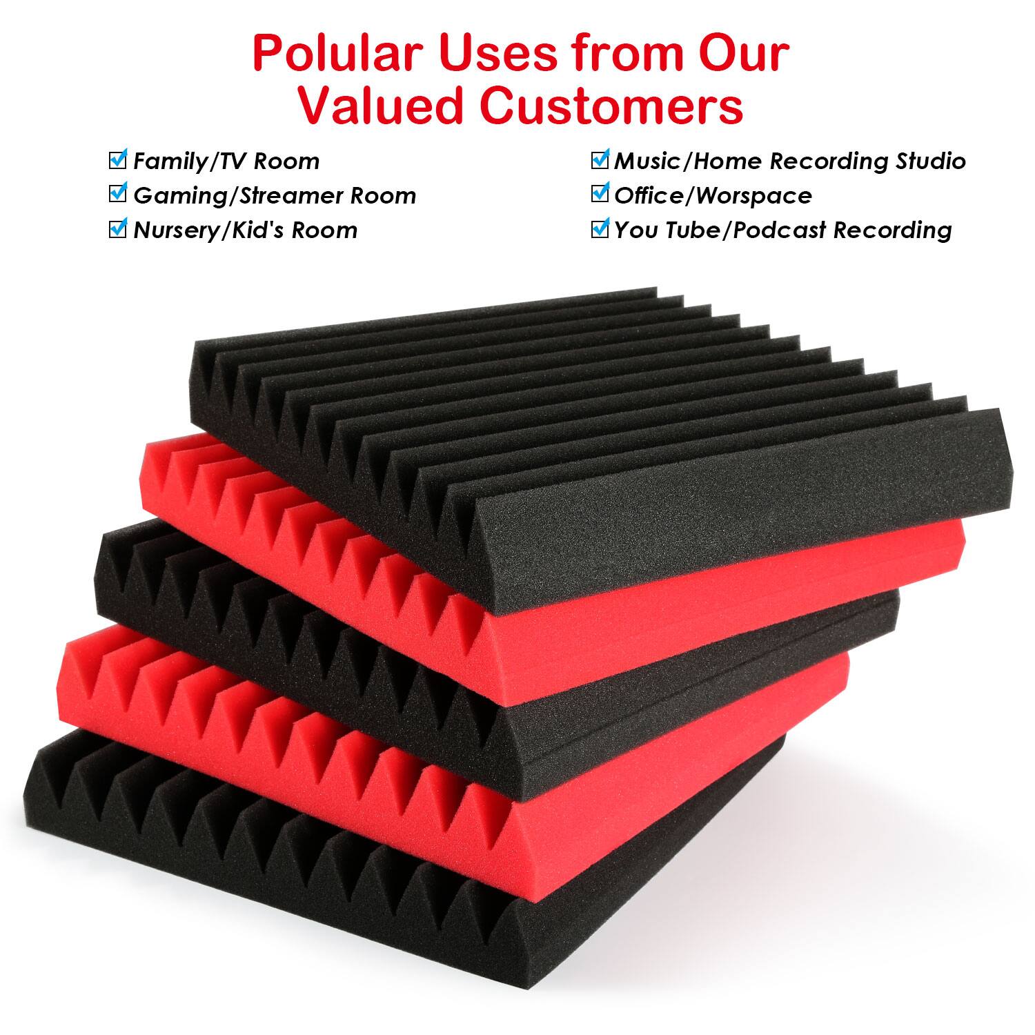 Polular Uses from Our Valued Customers

Family/TV Room
Gaming/Streamer Room
Nursery/Kid's Room
Music/Home Recording Studio
Office/Worspace
You Tube/Podcast Recording