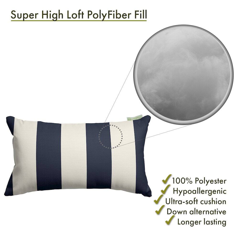 Super High Loft PolyFiber Fill

- 100% Polyester
- Hypoallergenic
- Ultra-soft cushion
- Down alternative
- Longer lasting