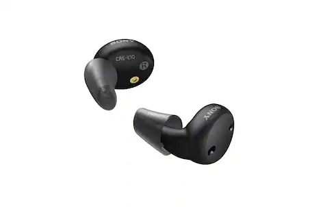 Sony - Earbud Style OTC Rechargeable Hearing Aids, Self-Fitting CRE-E10 - Black