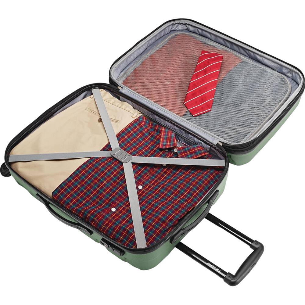 Alt View 3. Samsonite - Omni Hardside Luggage 24" Spinner 68309-2209 - Army Green.