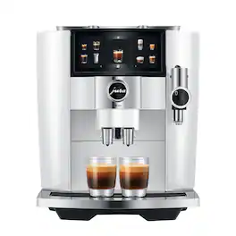 JURA - J8 twin Automatic Single Serve Coffee Maker and Espresso Machine - Diamond White
