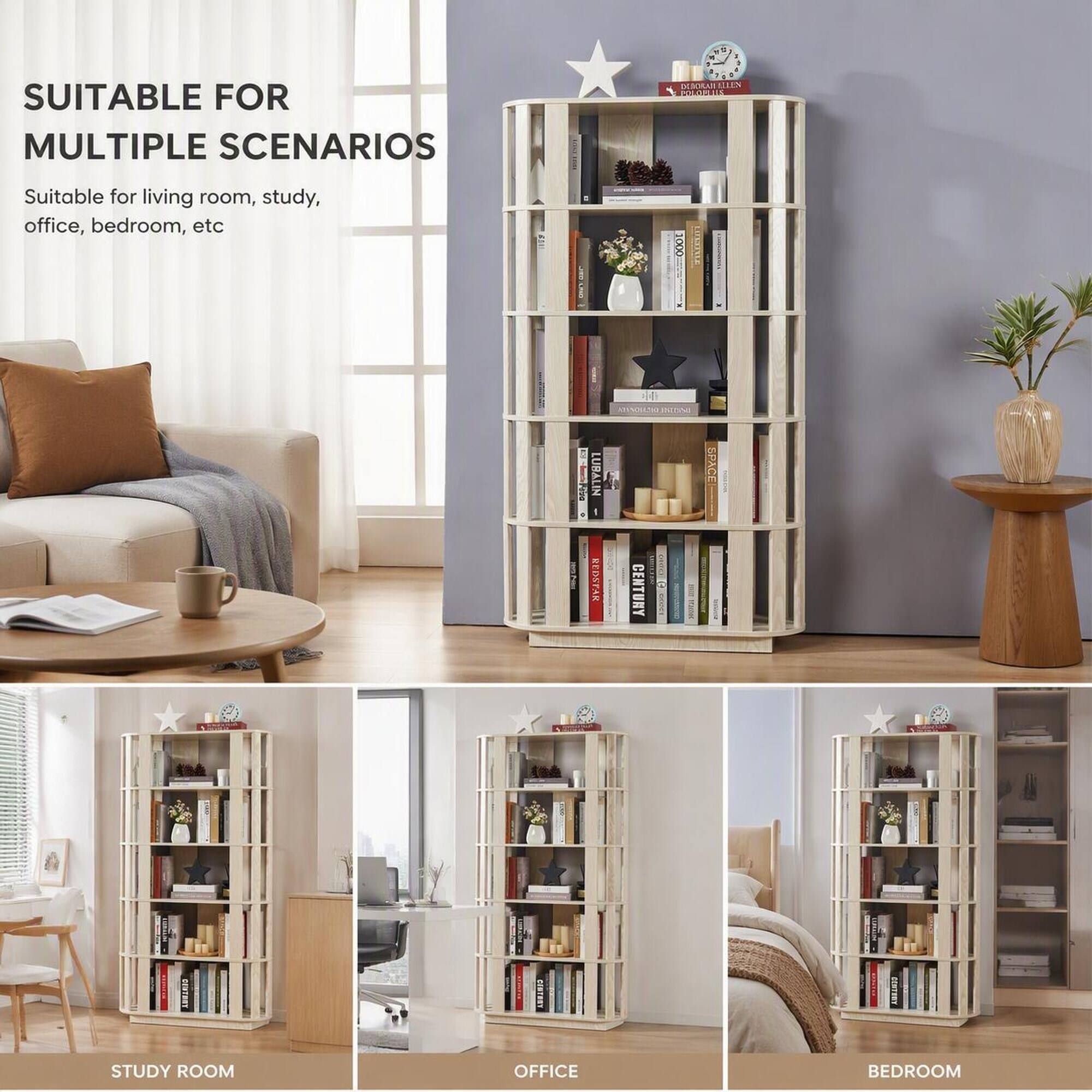 SUITABLE FOR MULTIPLE SCENARIOS  
Suitable for living room, study, office, bedroom, etc

STUDY ROOM  
OFFICE  
BEDROOM