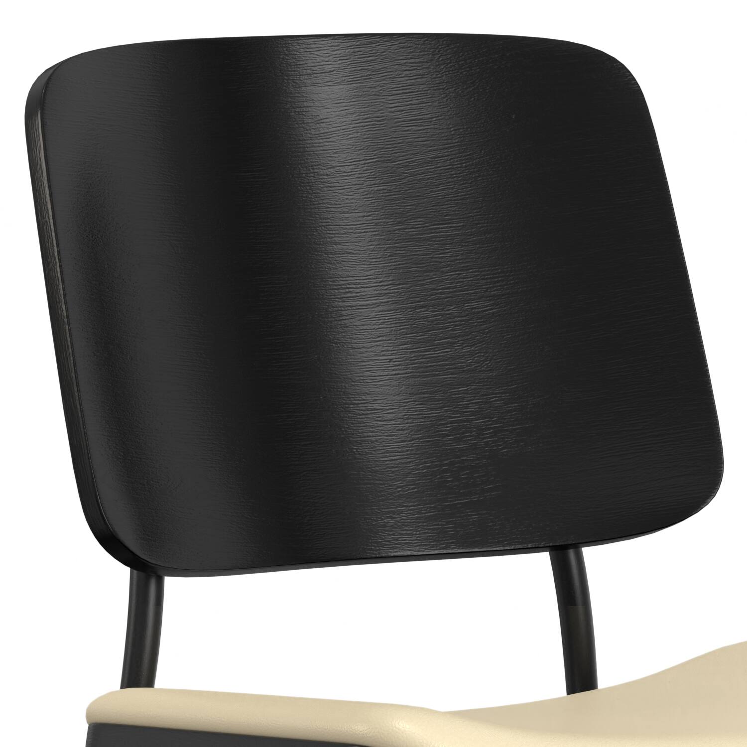 Alt View 7. Simpli Home - Hayley Dining Chair (Set of 2) in Cream Vegan Faux Leather - Cream.