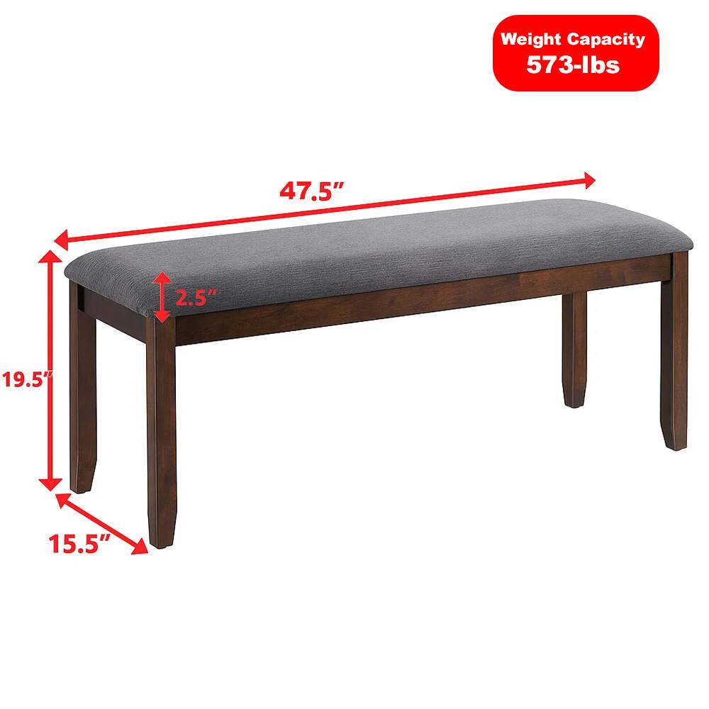 Weight Capacity: 573-lbs  
Dimensions: 47.5" x 19.5" x 15.5"  
Thickness: 2.5"