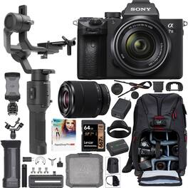 Sony - a7 III Mirrorless Camera + 28-70mm Lens + DJI Ronin-SC Gimbal Filmmakers Kit