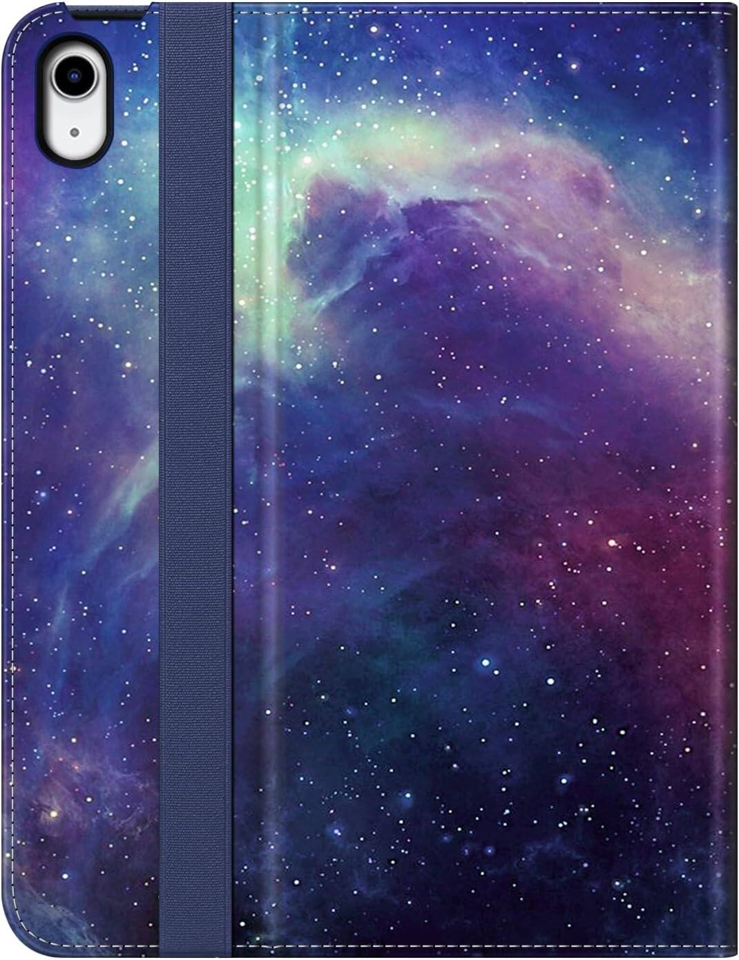 Alt View 5. Fintie - Folio Case for iPad (A16) 11-inch 2025 and iPad 10th Gen 10.9 inch 2022, Multi-Angle Viewing Protective Stand Cover - Galaxy.