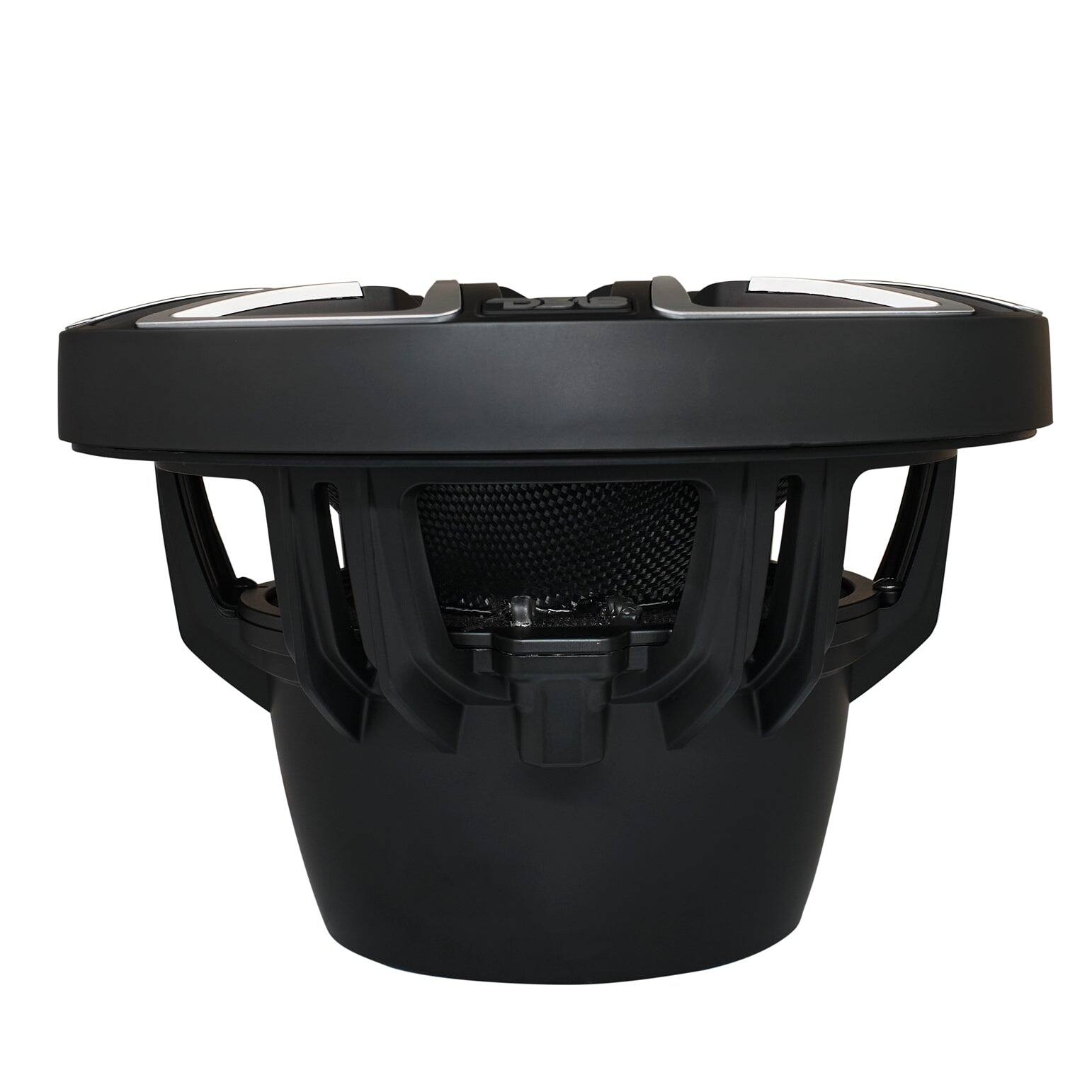 Alt View 3. DS18 Audio - 10" Marine Subwoofer With Carbon Fiber Cone, Neodymium Magnet and Digital LED Lights | 600W RMS 4-Ohm - Black - Black.