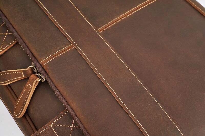 Alt View 9. Luxorro - Leather Laptop Bag for me. Fits 17" Laptops - Dark Brown.