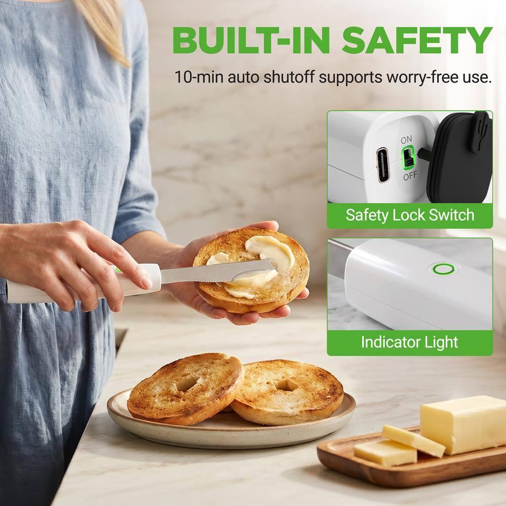 BUILT-IN SAFETY  
10-min auto shutoff supports worry-free use.  
ON/OFF Safety Lock Switch  
Indicator Light