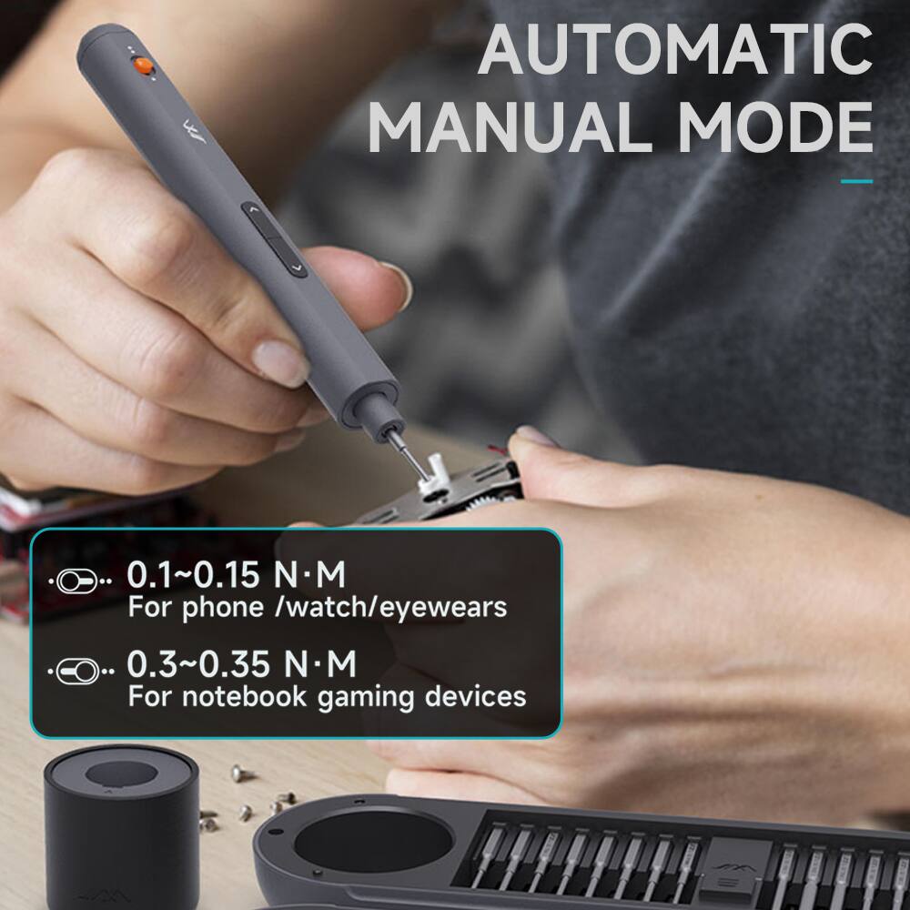 AUTOMATIC MANUAL MODE

- 0.1~0.15 N·M
  For phone / watch / eyewear

- 0.3~0.35 N·M
  For notebook gaming devices