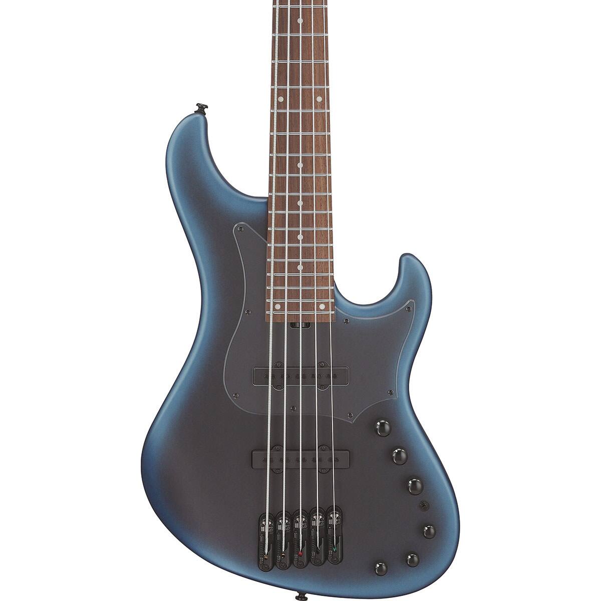 Alt View 3. Ibanez - Ibanez MDM Mode Series MDM1005 5-String Electric Bass Guitar, Midnight Arctic Ocean Matte.