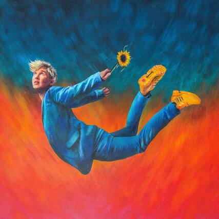 Front. Alex the Astronaut - How to Grow a Sunflower Underwater - Sea Blue - VINYL LP.