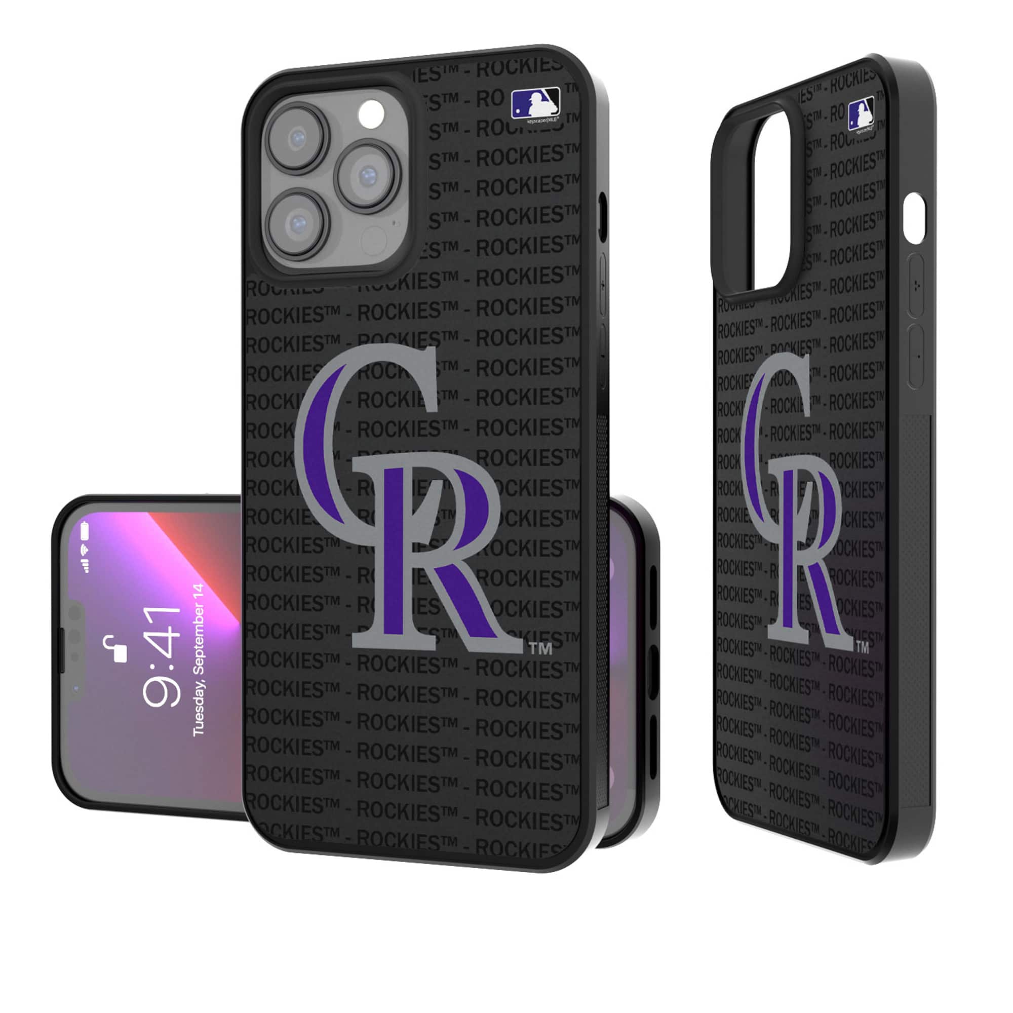 Keyscaper - MLB - Colorado Rockies iPhone Text Backdrop Design Bump Case - 15 Pro Max - Multicolor price history on PriceWatchPro