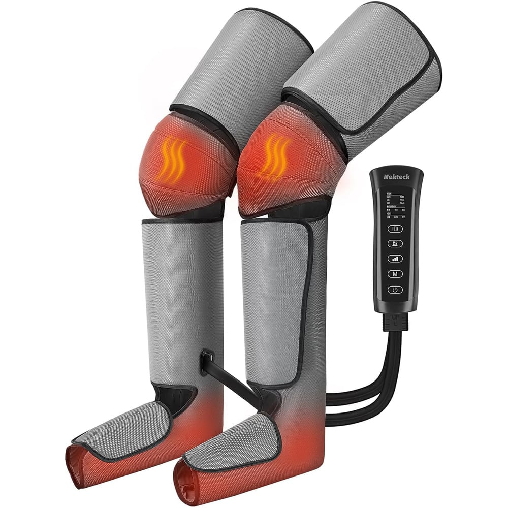 Front. Nekteck - Nekteck Air Compression Leg Massager - Gray.